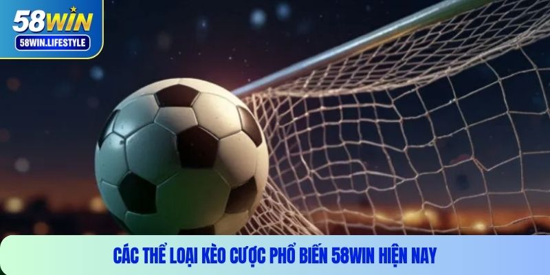 Các thể loại kèo cược phổ biến 58WIN hiện nay