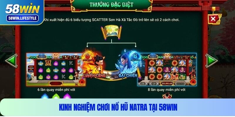 Kinh nghiệm chơi nổ hũ natra tại 58WIN