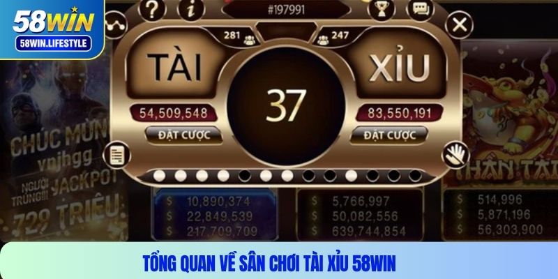 Tổng quan về sân chơi Tài Xỉu 58Win